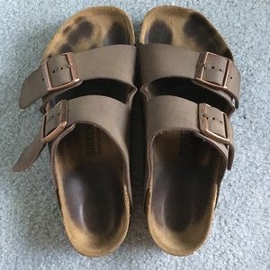 Birkenstock Arizona Birkibuc Sandals Mocha EU 38
